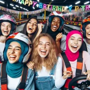 Exciting indoor go-kart race at MB2 Raceway Sylmar venue